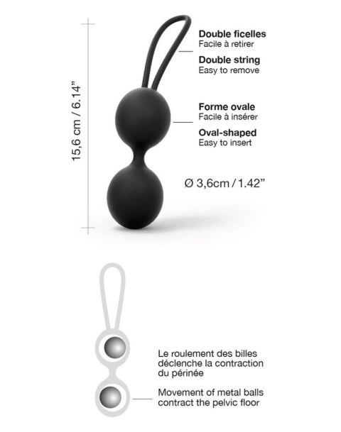 Kulki do ćwiczeń mięśni kegla Dual Balls
