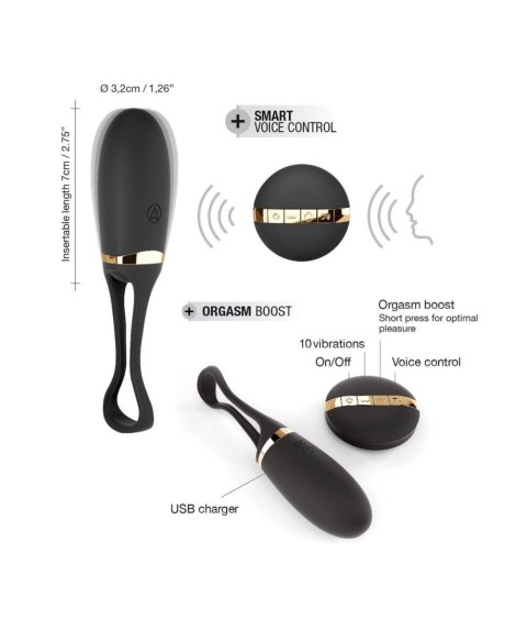 Wibrator Jajko DORCEL Secret Delight Pilot Sterowanie Głosem Silikon USB