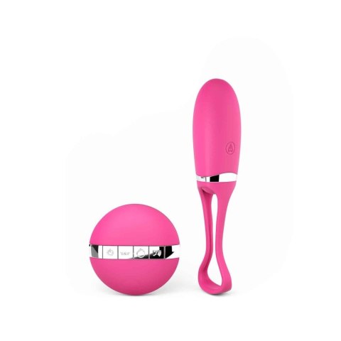 Jajeczko do pochwowy z wibracjami na pilota. 10 wibracji. Delight magenta