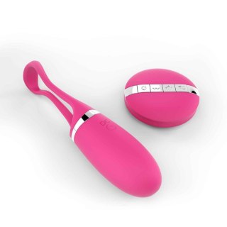 Jajeczko do pochwowy z wibracjami na pilota. 10 wibracji. Delight magenta