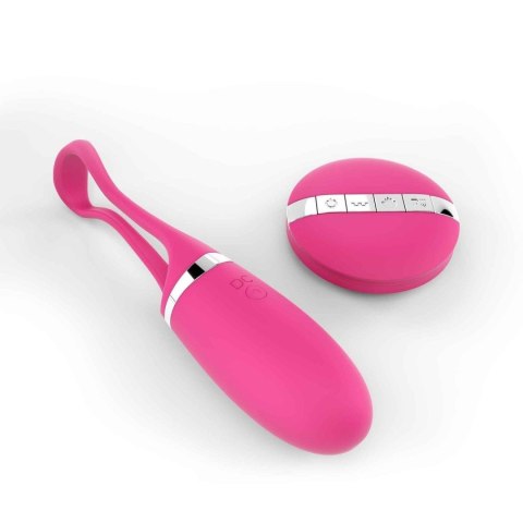 Jajeczko do pochwowy z wibracjami na pilota. 10 wibracji. Delight magenta