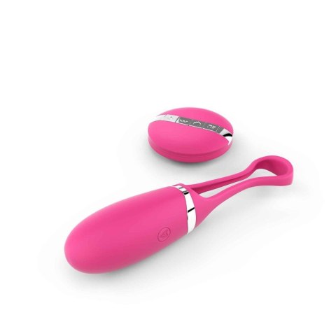 Jajeczko do pochwowy z wibracjami na pilota. 10 wibracji. Delight magenta