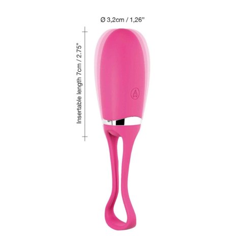 Jajeczko do pochwowy z wibracjami na pilota. 10 wibracji. Delight magenta