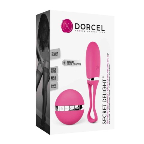 Jajeczko do pochwowy z wibracjami na pilota. 10 wibracji. Delight magenta