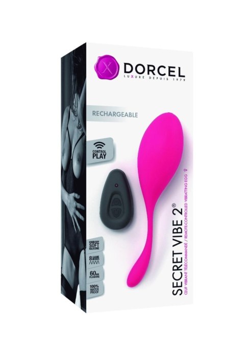 Jajko wibrujące z pilotem Dorcel Secret Vibe 2 - 8 trybów wibracji