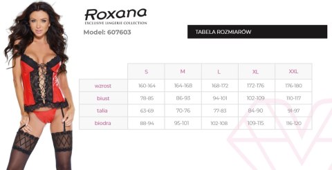 Gorset i stringi 6076 red XL
