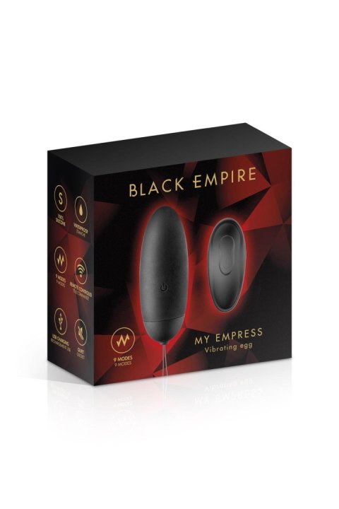 Wibrujące jajeczko na pilota bezprzewodowego, USB Czarne - Black Empire