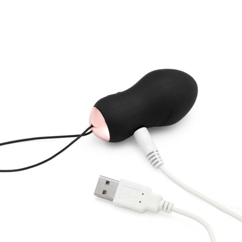 So Divine - Wibrujące jajeczko na pilota bezprzewodowego, USB Czarne -