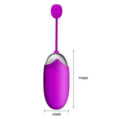 Jajko wibrujące z pilotem Pretty Love Abner Egg 12 funkcji bezprzewodowe