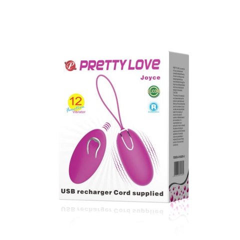 Jajko wibrujące z pilotem Pretty Love Joyce Egg 12 funkcji bezprzewodowe
