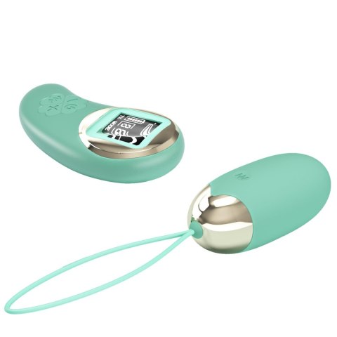 Pretty Love - Zielone wibrujące jajeczko - Mina - na pilota, USB
