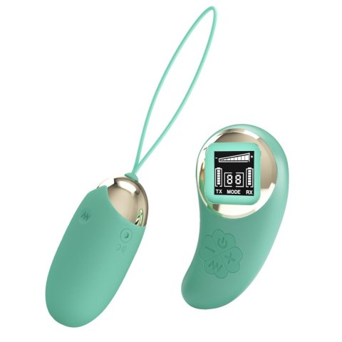 Pretty Love - Zielone wibrujące jajeczko - Mina - na pilota, USB