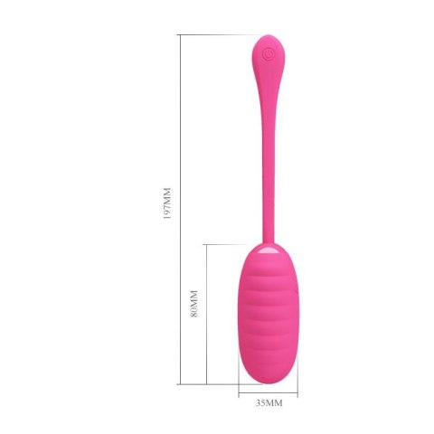 Jajko wibrujace 12 funkcji różowy PRETTY LOVE - KIRK EGG