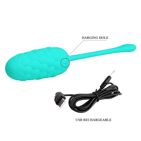 Wibrator jajeczko dla kobiet intensywna stymulacja pochwy Knucker EGG USB zielony