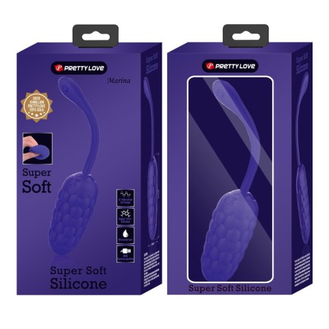 Wibrator jajeczko dla kobiet intensywna stymulacja pochwy Knucker EGG USB fioletowy