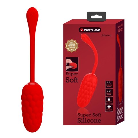 Wibrator jajeczko dla kobiet intensywna stymulacja pochwy Knucker EGG USB czerwony