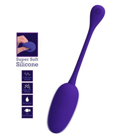 Wibrator jajeczko dla kobiet intensywna stymulacja pochwy Knucker EGG USB Niebieski