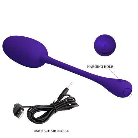 Wibrator jajeczko dla kobiet intensywna stymulacja pochwy Knucker EGG USB Niebieski