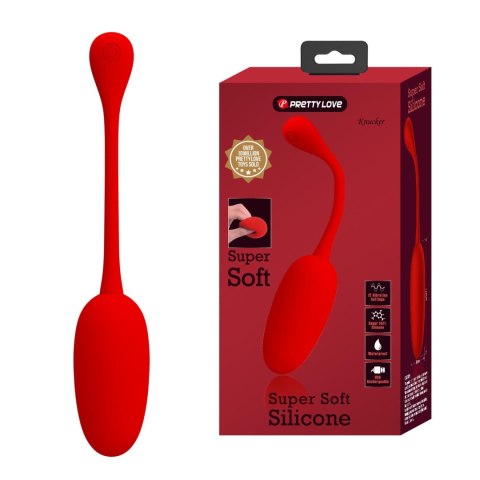 Wibrator jajeczko dla kobiet intensywna stymulacja pochwy Knucker EGG USB czerwony
