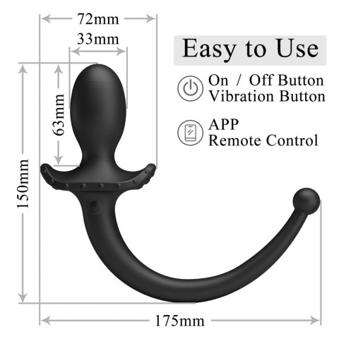 Pretty Love Anthony Smart App Vibrating Anal Plug