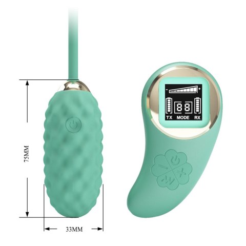 Wibrujące jajeczko - Vivian - na pilota, USB Silikonowy - PRETTY LOVE