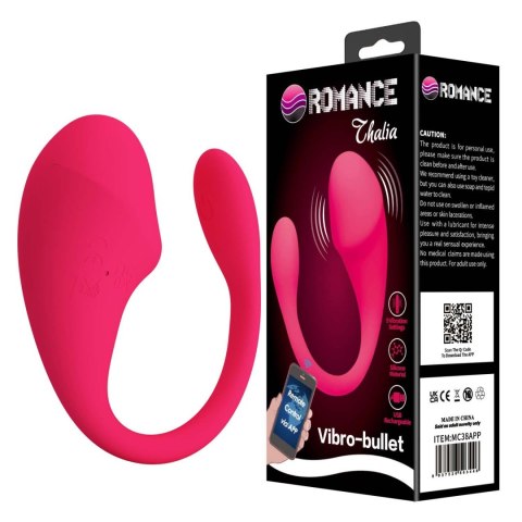 Wibrujące jajeczko - Thalia - sterowane aplikacją, USB Czerwone