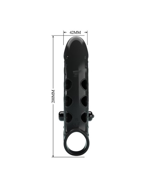 PRETTY LOVE - ROMANCE - VIBRATING PENIS SLEEVE BLACK