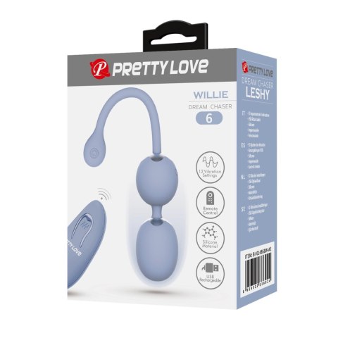 Kulki gejszy z wibracjami Prettylove Willie