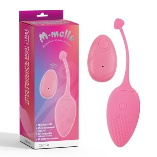CHISA Sweety Teaser Wibrujące jajeczko na pilota, USB Różowe