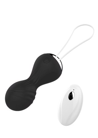 Kulki wibrujące silikonowe kulki Kegla USB 10 funkcji / pilot zdalnego sterowania - czarne
