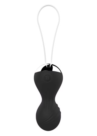 Kulki wibrujące silikonowe kulki Kegla USB 10 funkcji / pilot zdalnego sterowania - czarne