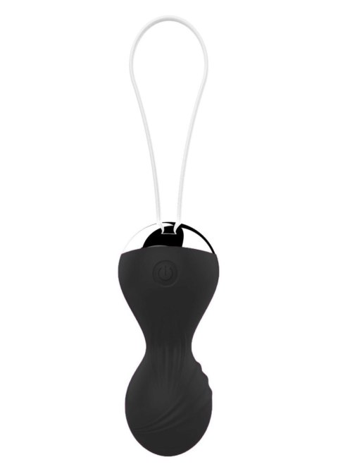 Kulki wibrujące silikonowe kulki Kegla USB 10 funkcji / pilot zdalnego sterowania - czarne