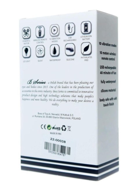 Kulki wibrujące silikonowe kulki Kegla USB 10 funkcji / pilot zdalnego sterowania - fioletowe