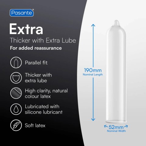 Pasante Extra Condoms Bulk Packs 144 psc
