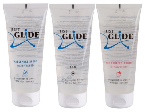 Zestaw lubrykant analny wodny truskawkowy 3x200ml