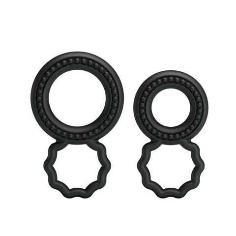 Zestaw pierścień uciskowych, Czarne BAILE- COCK RINGS