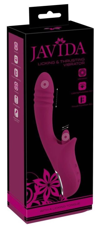 Wibrator ze stymulacją łechtaczki Javida Licking & Thrusting