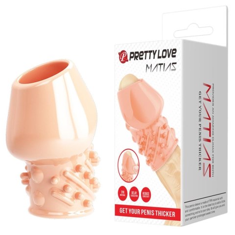 Nakładka na żołądź penisa Pretty Love Jeremy Penis Thicker