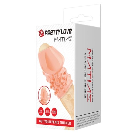 Nakładka na żołądź penisa Pretty Love Jeremy Penis Thicker