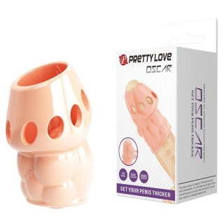 Nakładka na penis z wypustkami Oskar Penis Thicker