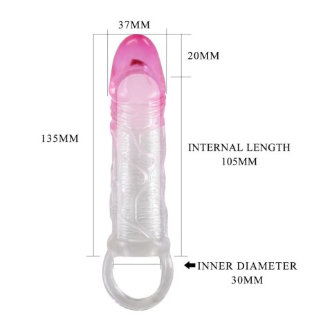 Nakładka przedłużająca penisa Pretty Love Odes 17,5 cm