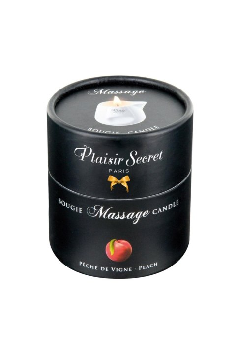 Świeca do masażu o zapachu brzoskwini Plaisir Secret 80ml