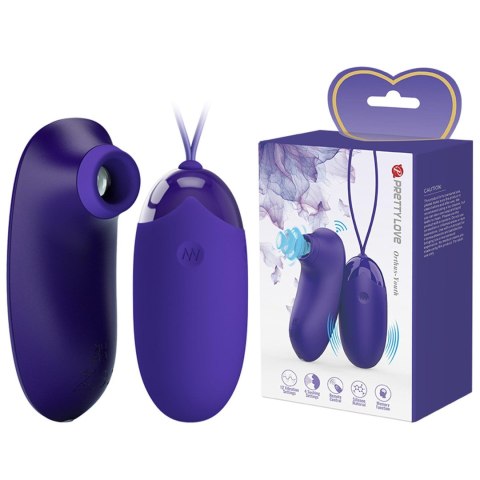 Wibrujące jajeczko i ciśnieniowy stymulator - Orthus-Youth - na USB