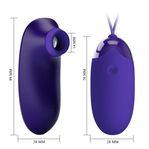 Wibrujące jajeczko i ciśnieniowy stymulator - Orthus-Youth - na USB