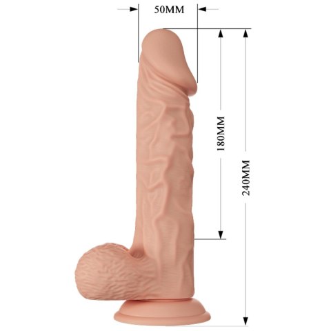 SZTUCZNY PENIS DILDO Z PRZYSSAWKĄ WIBRATOR DAMSKI Z PILOTEM SEX GADŻET