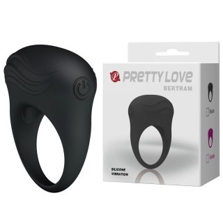 Pierścień erekcyjny Pretty Love Bertram czarny Średnica 3 cm