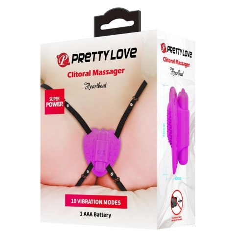 Pretty Love Heartbeat masażer punktowy 10 trybow, fioletowy