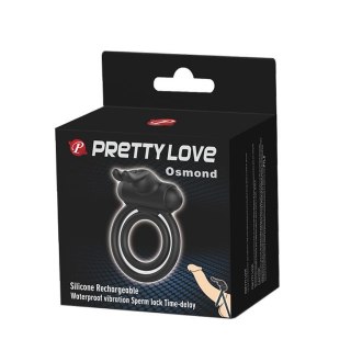 Silikonowy Wibrujący Pierścień Króliczek na PenisaPretty Love Osmond