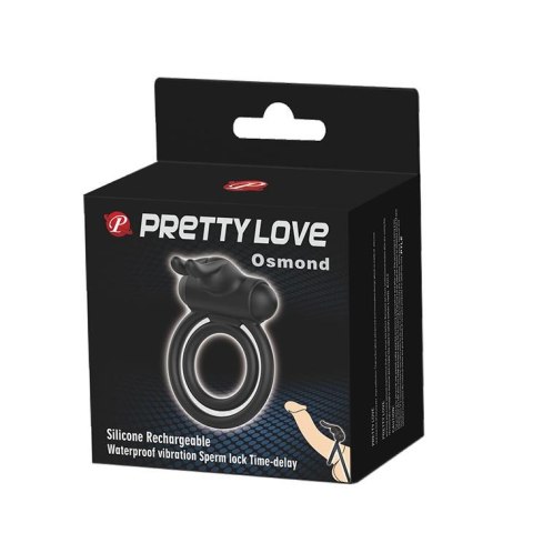 Silikonowy Wibrujący Pierścień Króliczek na PenisaPretty Love Osmond