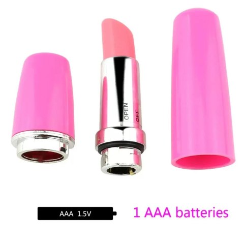 Lipstick Vibe - Discreet red lipstick vibrator black